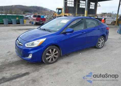2014 Hyundai Accent Gls z USA, uszkodzony, nr VIN KMHCU4AE2EU748635
